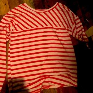 red and white American blouse